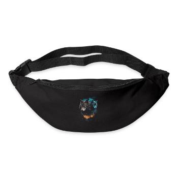 Dunkle Kunst Wolf Wald Mythisch - Gürteltasche - Schwarz - Vorne