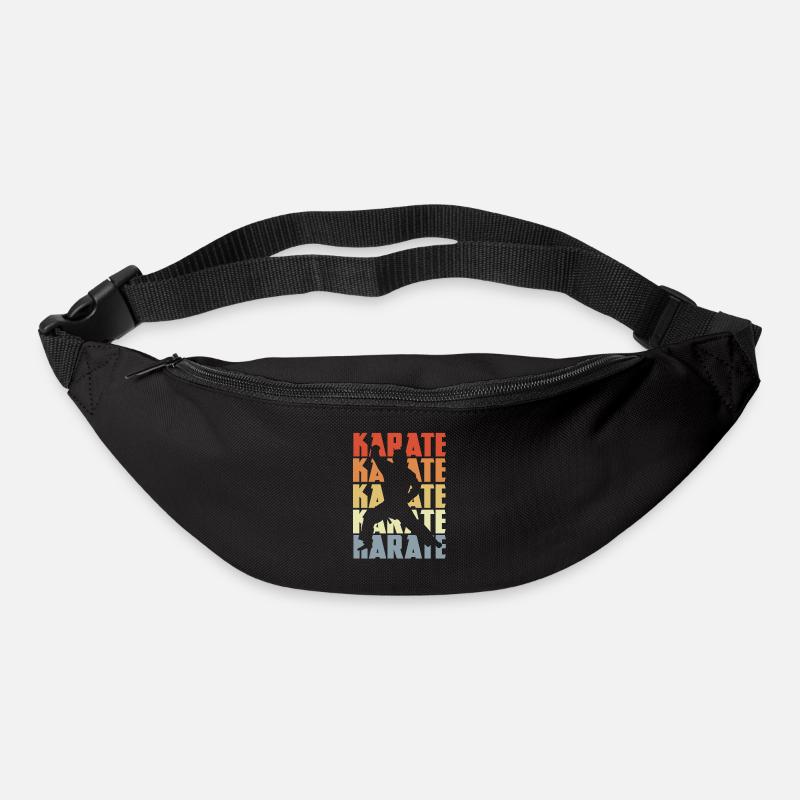 Retro Karate - Gürteltasche - Schwarz