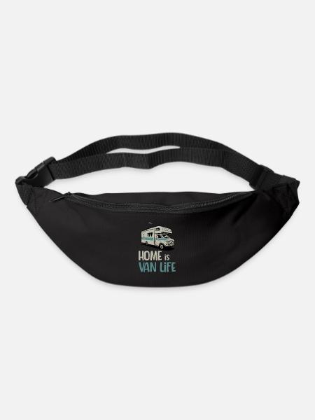 La maison est Vanlife Travelling RV - Sac banane - noir