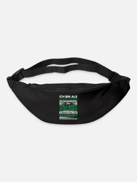 Physiotherapeutin Bescheiden - Lustiger Spruch - Gürteltasche - Schwarz