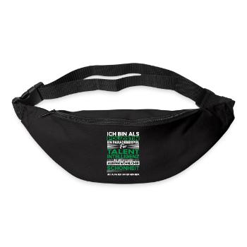 Polizistin Bescheiden - Lustiger Spruch - Gürteltasche - Schwarz - Vorne
