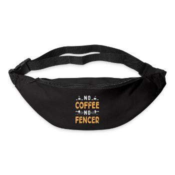 Fencer No Coffee No Fencer Sword Play Coffee Lover - Gürteltasche - Schwarz - Vorne