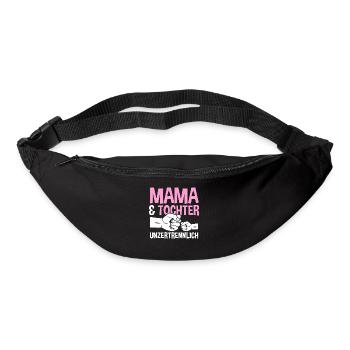 Mutter Muttertag Mama und Tochter - Gürteltasche - Schwarz - Vorne