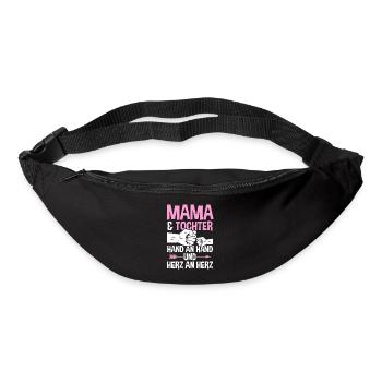 Mutter Muttertag Mama und Tochter - Gürteltasche - Schwarz - Vorne