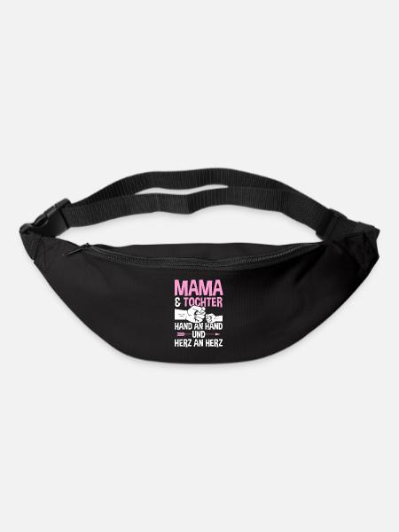 Mutter Muttertag Mama und Tochter - Gürteltasche - Schwarz