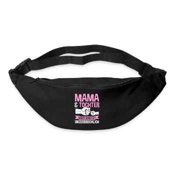 Mutter Muttertag Mama und Tochter - Gürteltasche - Schwarz - Vorne