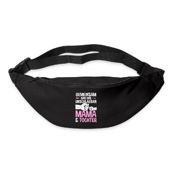 Mutter Muttertag Mama und Tochter - Gürteltasche - Schwarz - Vorne