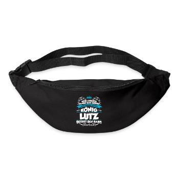 Lutz Name Design - Gürteltasche - Schwarz - Vorne