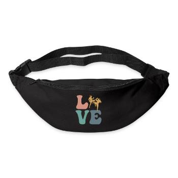 Muay Thaï Boxe Arts Martiaux - Sac banane - noir - Devant