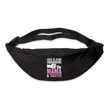 Mutter Muttertag Mama und Tochter - Gürteltasche - Schwarz - Vorne