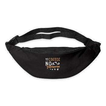 Veterinarian No Coffee No Vet Tech Coffee Lover - Gürteltasche - Schwarz - Vorne