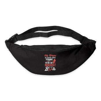 Bûcheron tronçonneuse arboriste - Sac banane - noir - Devant