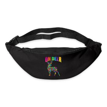 Oh, deer - Bum bag - black - Front