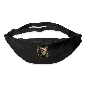 Tiger realistic baby tiger - Bum bag - black - Front