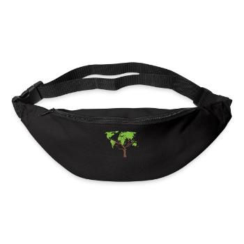 Bûcheron tronçonneuse arboriste - Sac banane - noir - Devant