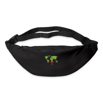 Bûcheron tronçonneuse arboriste - Sac banane - noir - Devant