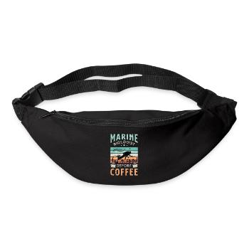Marine Biologist Before Ocean Life Coffee Lover - Bum bag - black - Front