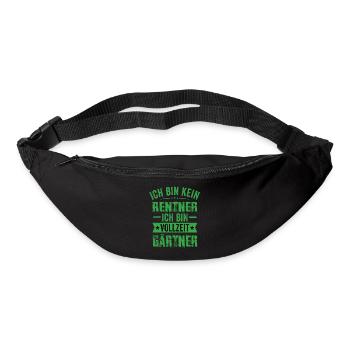 Ich Bin Kein Rentner Ich Bin Vollzeit Gärtner - Gürteltasche - Schwarz - Vorne