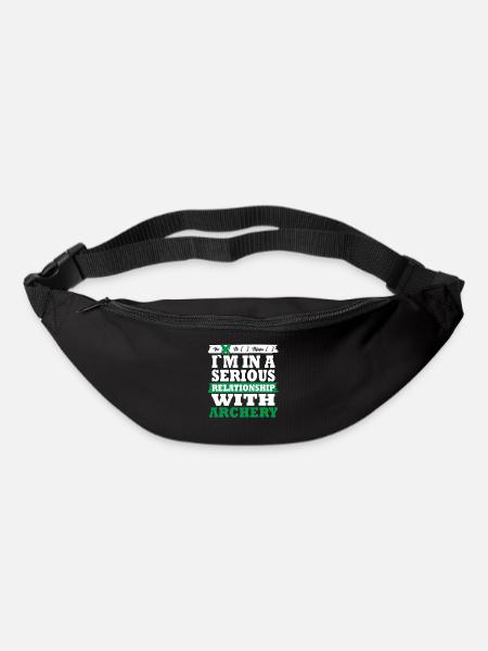 Archery My serious relationship funny - Bum bag - black