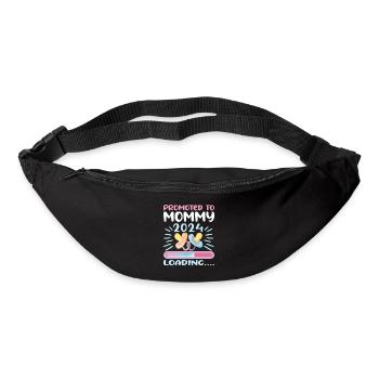 Maman 2024 Enceinte Maman Grossesse - Sac banane - noir - Devant