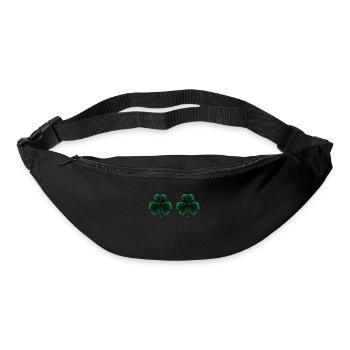 Kleeblatt Brüste - Gürteltasche - Schwarz - Vorne