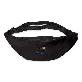 Vous êtes le CSS de mon HTML Developer Coder - Sac banane - noir - Devant