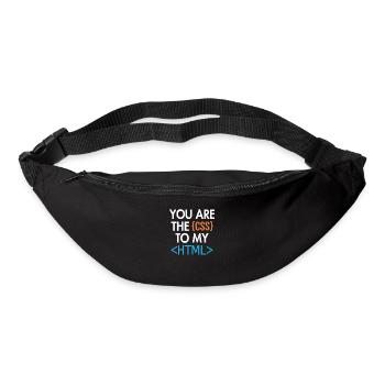 You are the CSS to my HTML Developer Coder - Bum bag - black - Front