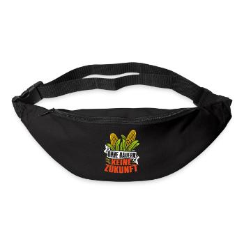 Ohne Bauern keine Zukunft - Gürteltasche - Schwarz - Vorne