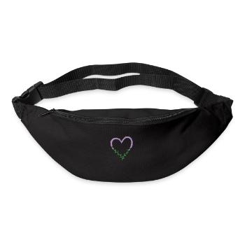 Heart of Lavender Plant Garden Fragrance - Bum bag - black - Front