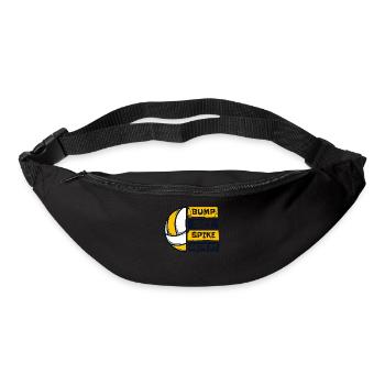 Bump Set Spike Repeat Volleyballfreak Volleyball - Gürteltasche - Schwarz - Vorne