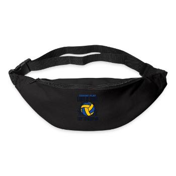 I Know I Play Like A Girl Volleyballfreak - Gürteltasche - Schwarz - Vorne