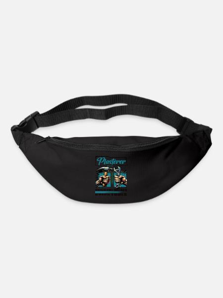 Plasterer Profession Saying Worker - Bum bag - black