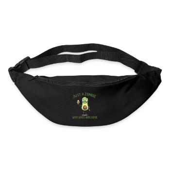 Nur ein Zombie, der Avocados liebt - Gürteltasche - Schwarz - Vorne