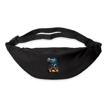 Basketball T Rex Dinosaur Graffiti Splash - Bum bag - black - Front