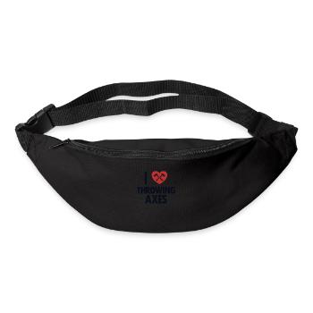 Ich liebe es, Äxte zu werfen Axt Wurfwettbewerb Axt - Gürteltasche - Schwarz - Vorne