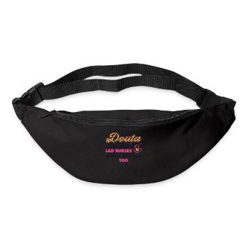 Doula Travailleuse à la naissance Doula Parce que - Sac banane - noir - Devant
