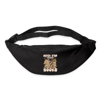 Hör nicht auf zu lesen - Gürteltasche - Schwarz - Vorne