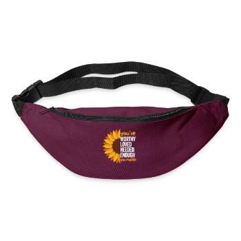 Depression and Bipolar Awareness: - Bum bag - burgundy - Front