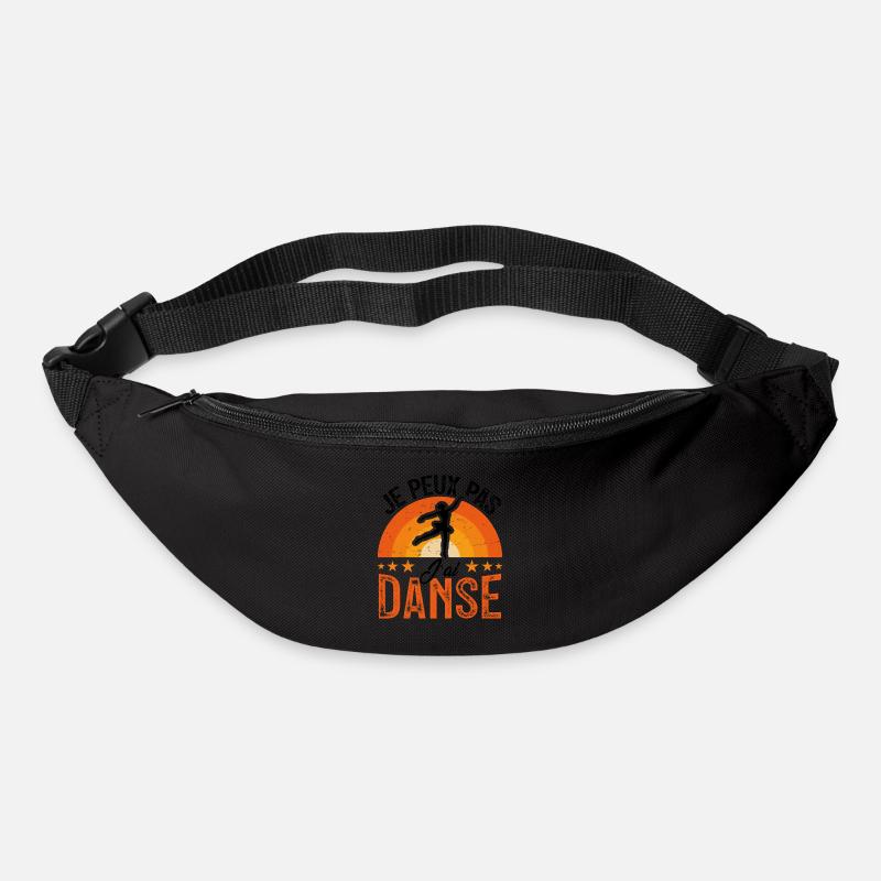 j'peux pas j'ai Danse - Retro Vintage - Sac banane - noir