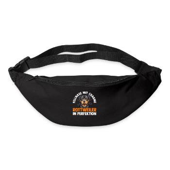 Hund Rottweiler - Gürteltasche - Schwarz - Vorne