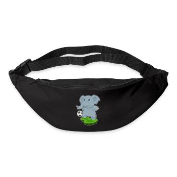 Elefant Fußballspieler Fußball Sport - Gürteltasche - Schwarz - Vorne