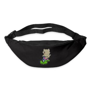 Katze Fahrrad - Gürteltasche - Schwarz - Vorne