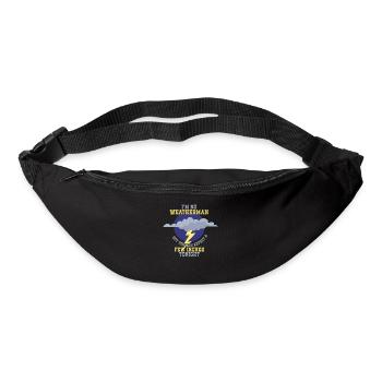 Je ne suis pas un météorologue - attendez-vous à ce qu’il y en ait quelques-uns - Sac banane - noir - Devant