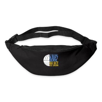 Si vous voulez une portion molle, procurez-vous de la crème glacée - Sac banane - noir - Devant