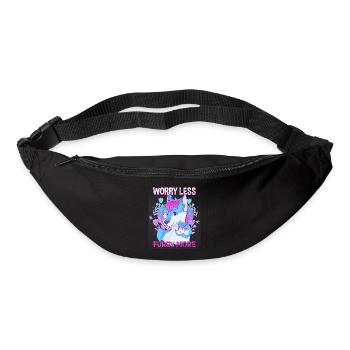Worry less Furry more I Fursona Cosplay Fandom - Gürteltasche - Schwarz - Vorne