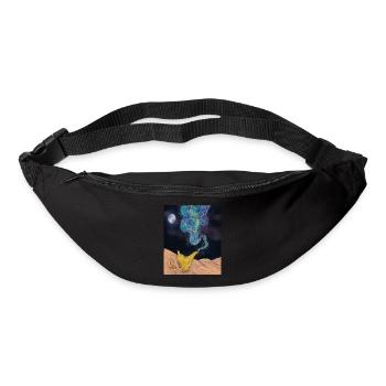 Lampe à huile magique - Mille et une nuits - Sac banane - noir - Devant