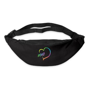 Doula Birth Worker Coeur - Sac banane - noir - Devant