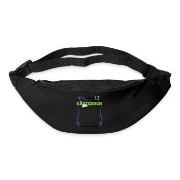 Livre d’or 13e anniversaire fille et garçon - Sac banane - noir - Devant