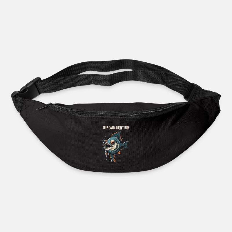 Bleib ruhig, ich beiße nicht - Gürteltasche - Schwarz