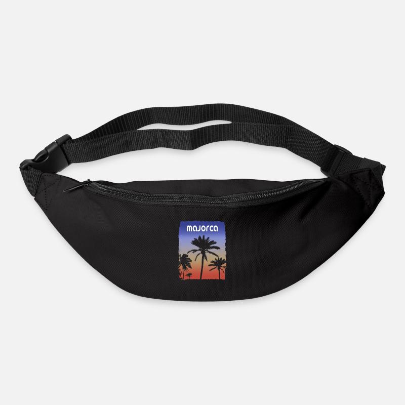Majorca Mallorca Spain Sunset Vacation Souvenir - Bum bag - black